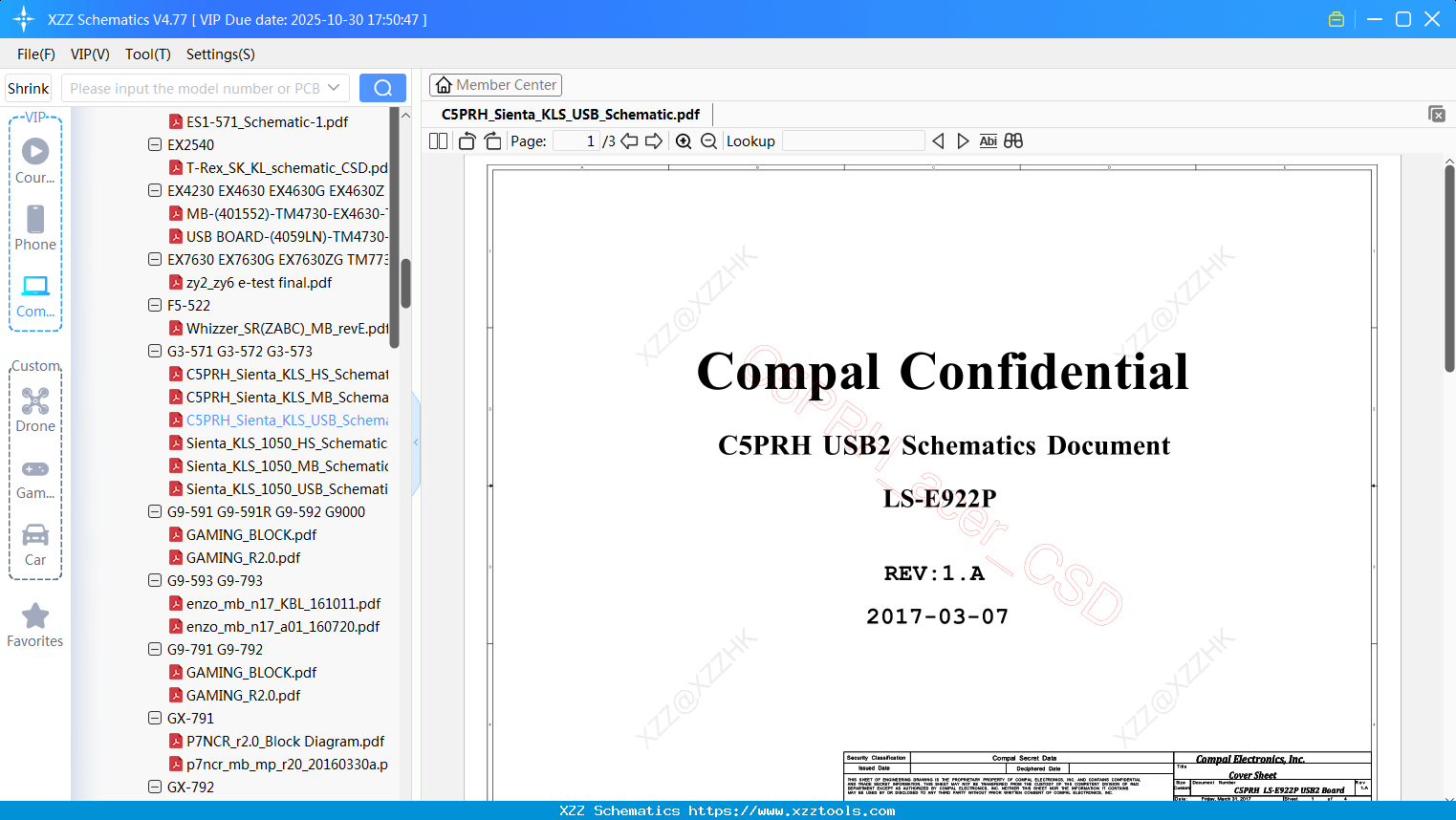 Laptop ACER C5PRH_Sienta_KLS_USB_Schematic